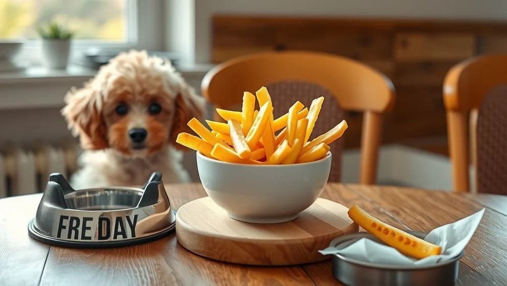 Pudlar och pommes som snacks