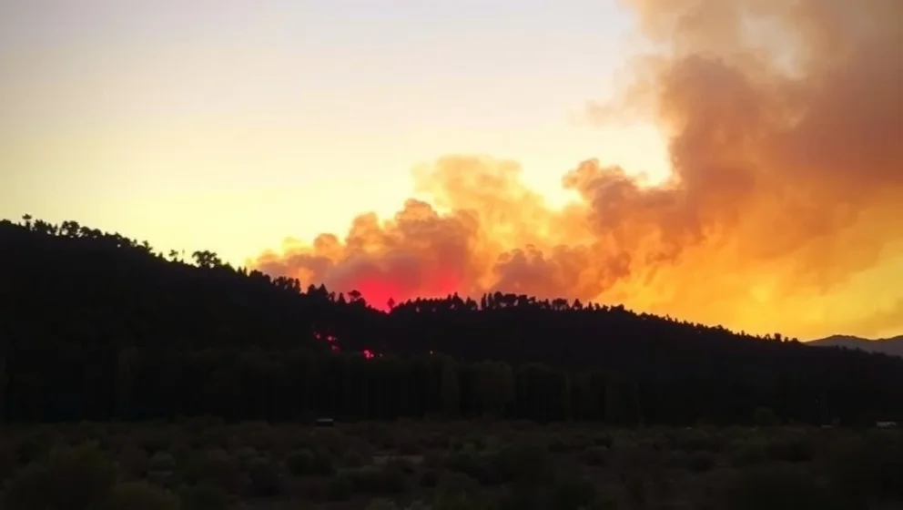 Under en brinnande himmel